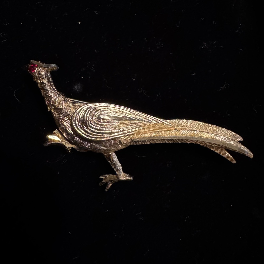 Vintage Pheasant Brooch - Picture 2 of 6